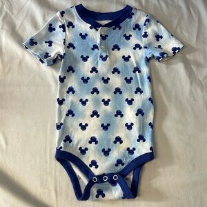 Disney X Joe Fresh - short sleeve onesie top. Size 6-12 months